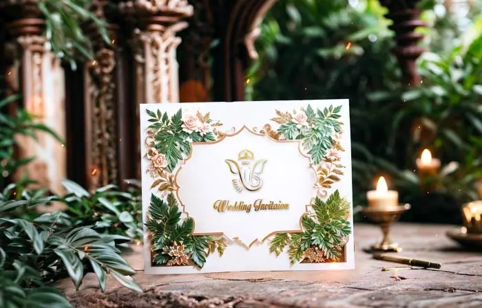 Jungle Inspired 3D Hindu Wedding Invitation Slideshow Template